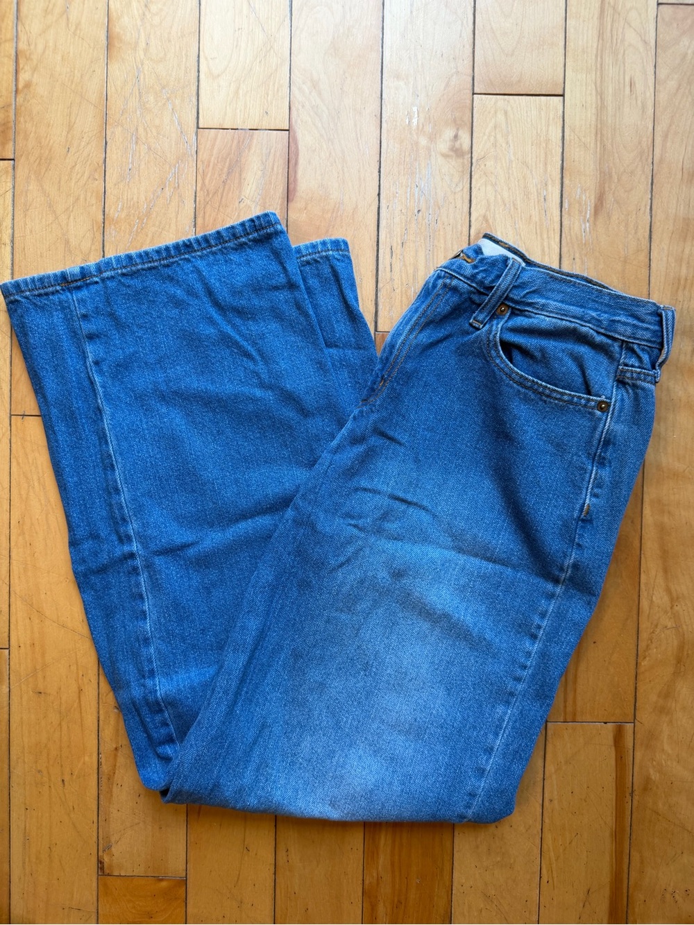 Universal Thread Classic Blue Relaxed Wide-Leg Jeans